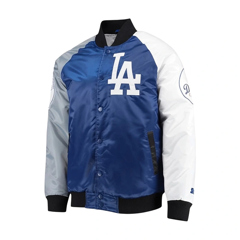 LA Dodgers Tri-Color Satin Jacket