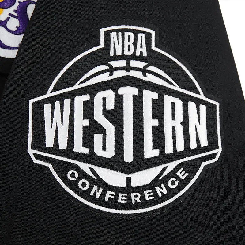 LA Lakers Living Large Twill Black Jacket - Image 3