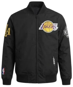 LA Lakers Living Large Twill Black Jacket