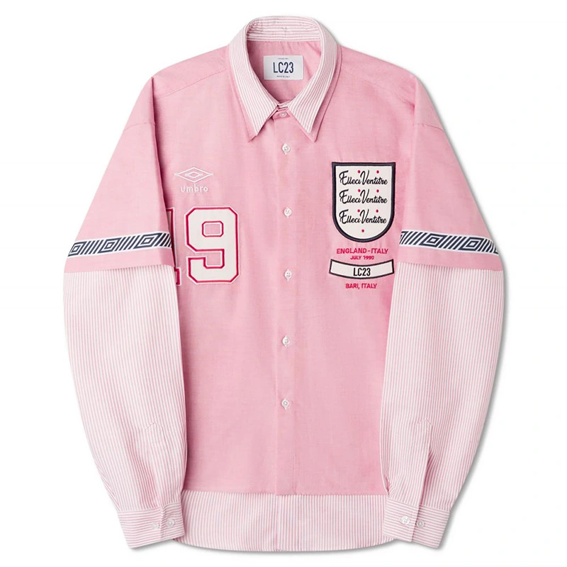 LC23 x UMBRO Pink Double Shirt