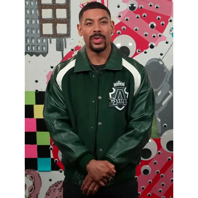 Lanterns 2026 John Stewart Green Varsity Jacket - Image 2