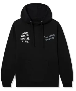 Las Vegas Raiders AntiSocialSocialClub x NFL Black Impact Hoodie
