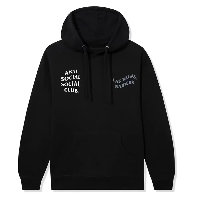 Las Vegas Raiders AntiSocialSocialClub x NFL Black Impact Hoodie