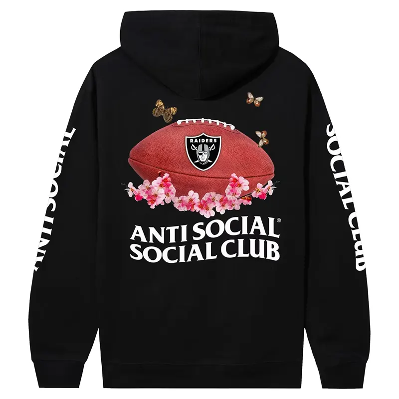 Las Vegas Raiders AntiSocialSocialClub x NFL Impact Blossom Hoodie - Image 3