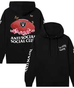 Las Vegas Raiders AntiSocialSocialClub x NFL Impact Blossom Hoodie
