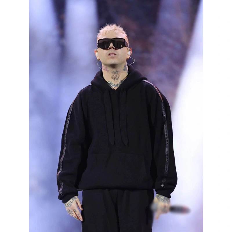 Lazza Black Hoodie - Image 4