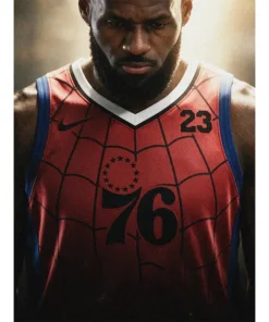 LeBron James 76ers Spider-Man Jersey