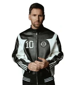 Lionel Messi Football Leather Biker Jacket