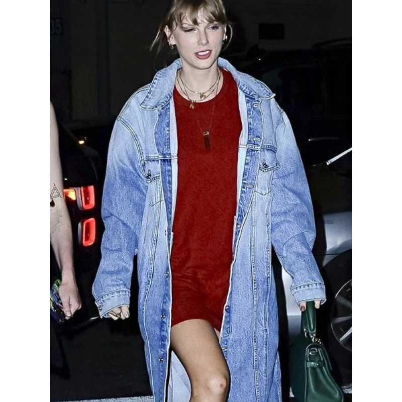 Taylor Swift Long Denim Jacket - Image 3