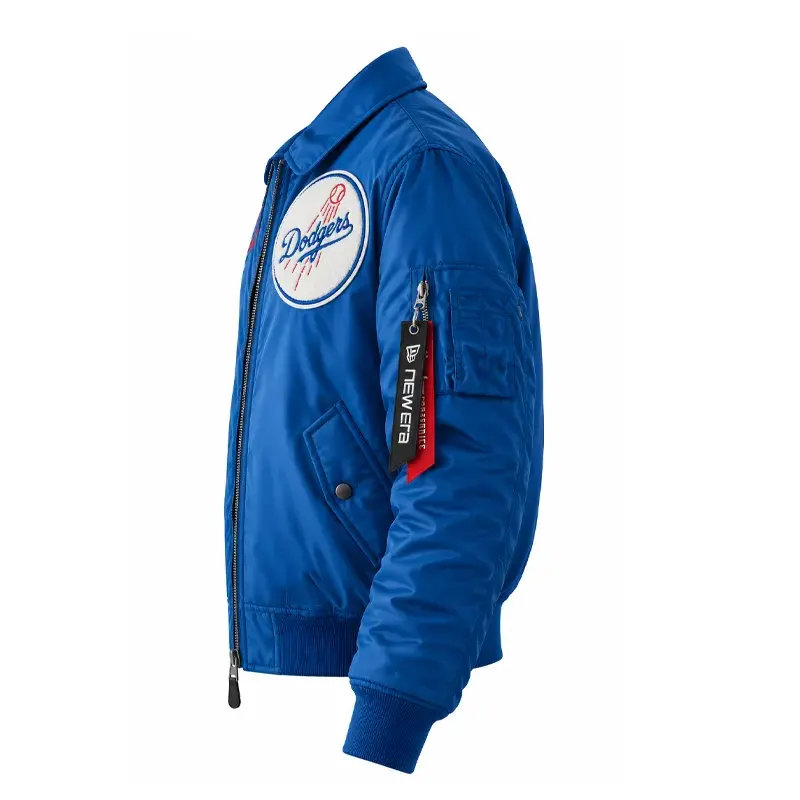 Los Angeles Dodgers New Era x Alpha Industries MA-1 Full-Zip Bomber Jacket - Image 4