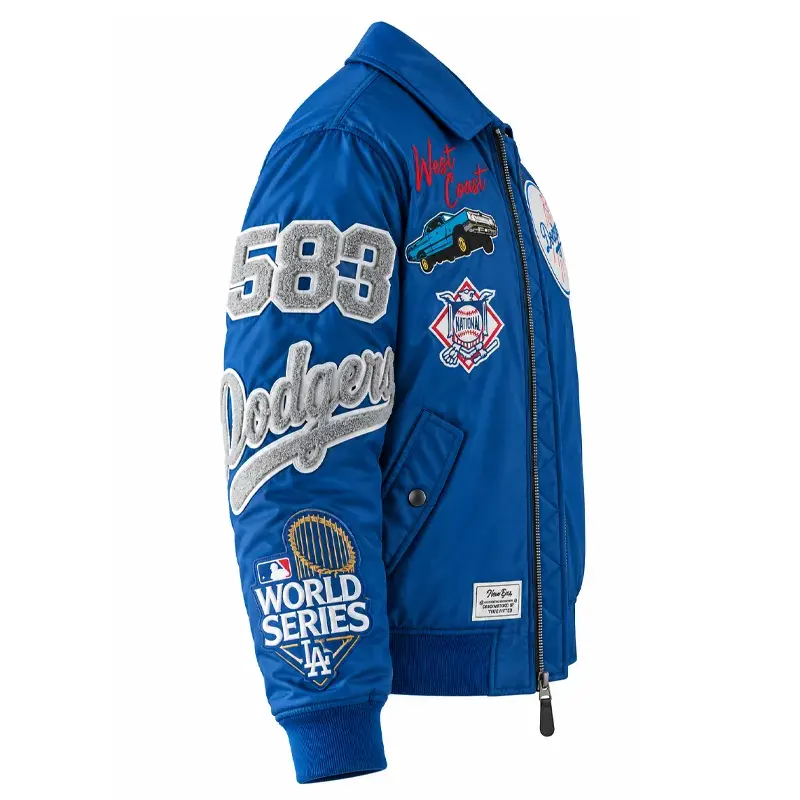 Los Angeles Dodgers New Era x Alpha Industries MA-1 Full-Zip Bomber Jacket - Image 3