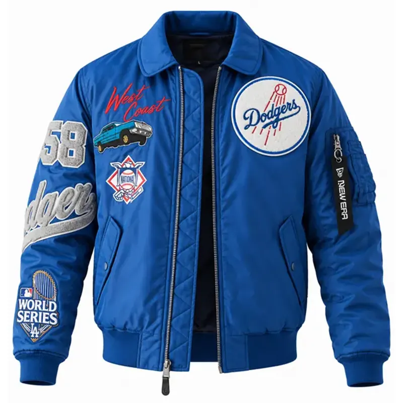 Los Angeles Dodgers New Era x Alpha Industries MA-1 Full-Zip Bomber Jacket