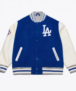 Los Angeles Dodgers Royal/White Off Day Varsity Full-Snap Jacket