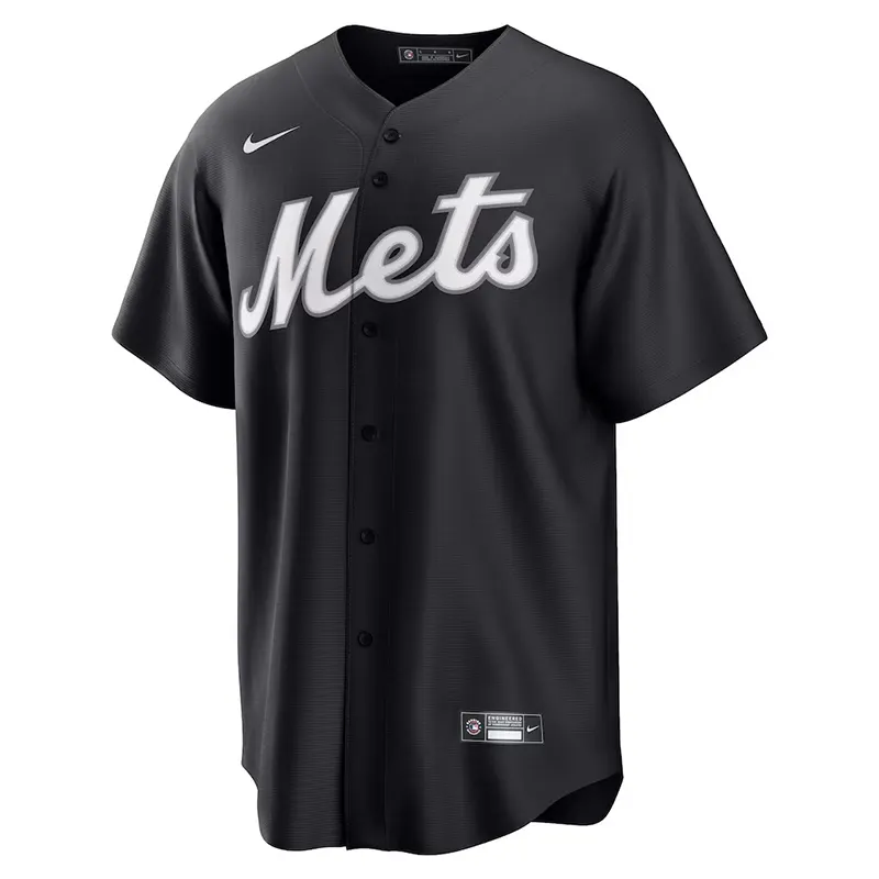 MLB Mens New York Mets Francisco Lindor Nike Player Jersey - Image 2