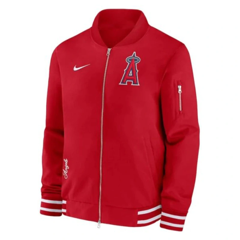 MLB Los Angeles Angels Ron Washington Bomber Jacket - Image 3