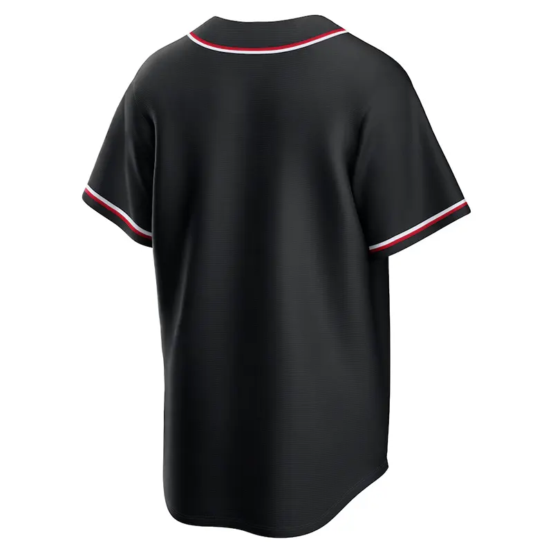 MLB Mens Boston Red Sox Nike Black Out Jersey - Image 3