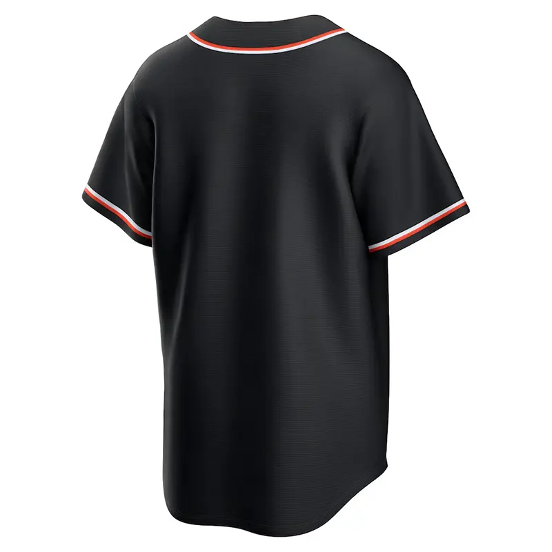 MLB Mens Detroit Tigers Nike Black Out Jersey - Image 3