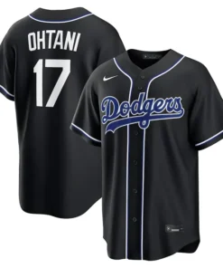MLB Los Angles Shohei Ohtani Nike Black Out Jersey