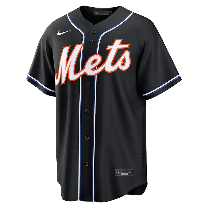 MLB Mens New York Mets Juan Soto Nike Black Out Jersey - Image 2