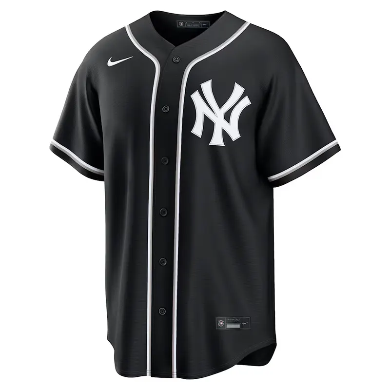 MLB Mens New York Yankees Aaron Judge Nike Black Out Jersey - Image 2