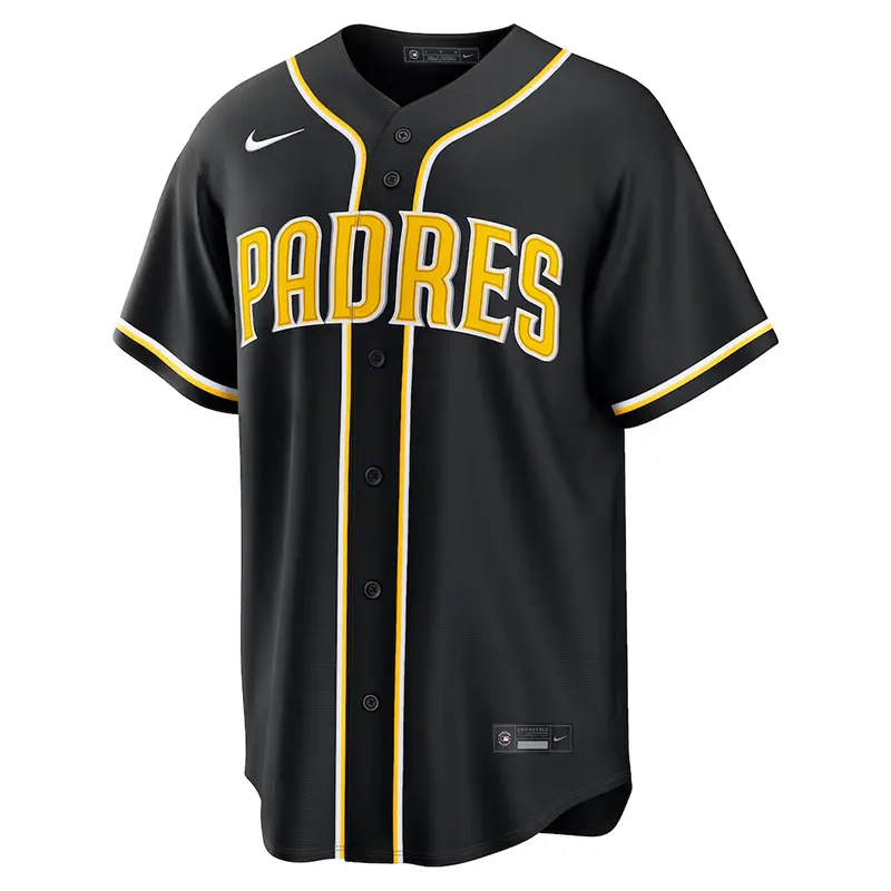MLB Mens San Diego Padres Fernando Tatis Jr. Nike Black Out Jersey - Image 2