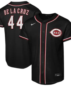 MLB Youth Cincinnati Reds Elly De La Cruz Nike Black Player Jersey