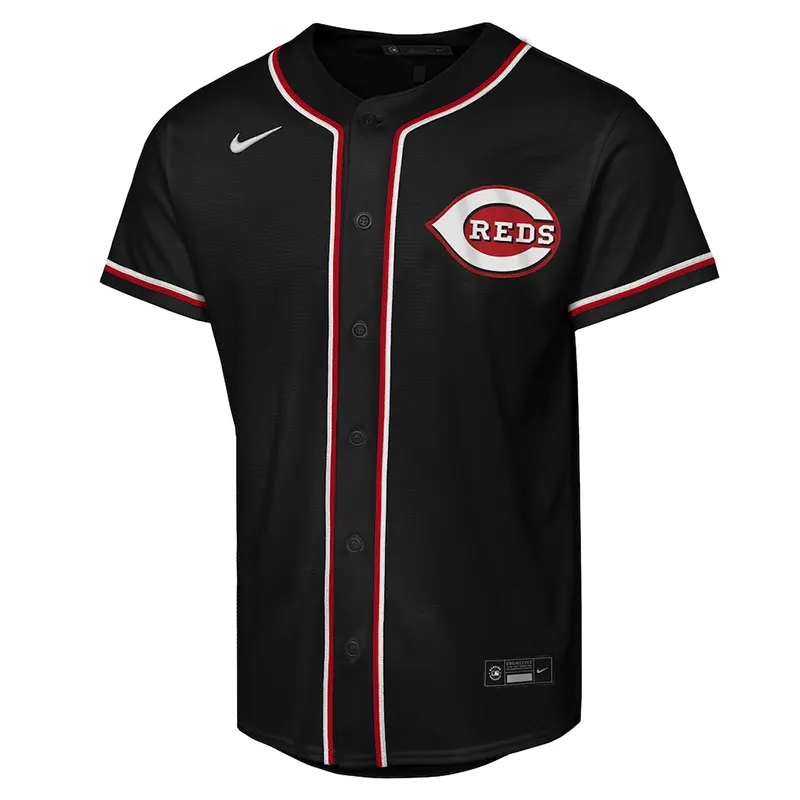 MLB Youth Cincinnati Reds Elly De La Cruz Nike Black Player Jersey - Image 2