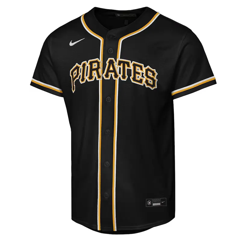MLB Youth Pittsburgh Pirates Paul Skenes Nike Black Player Jersey - Image 2