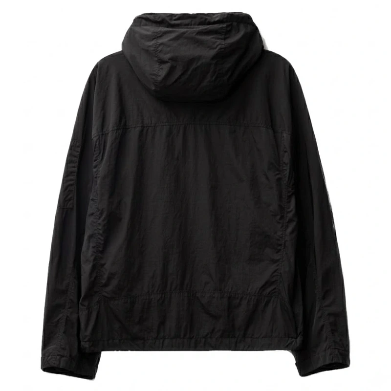 Man City vs Palace Pep Guardiola Black Hooded Jacket - Image 2