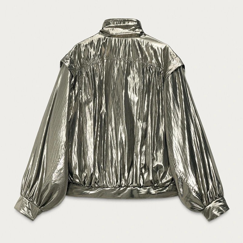 Marisa Berenson X ZARA Metallic Jacket - Image 2