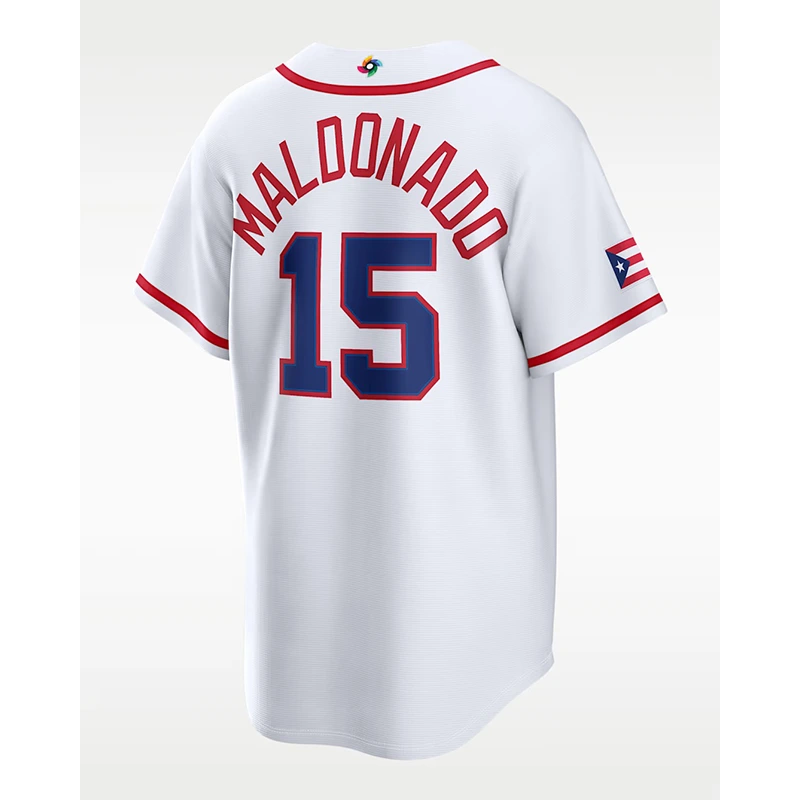 MartÃn Maldonado Puerto Rico National Baseball Team 2026 World Baseball Classic Jersey - Image 2