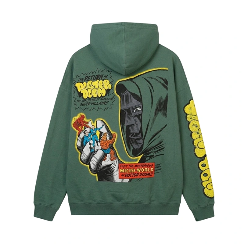 Marvel Fantastic Four Doctor Doom Villain Premium Hoodie - Image 2