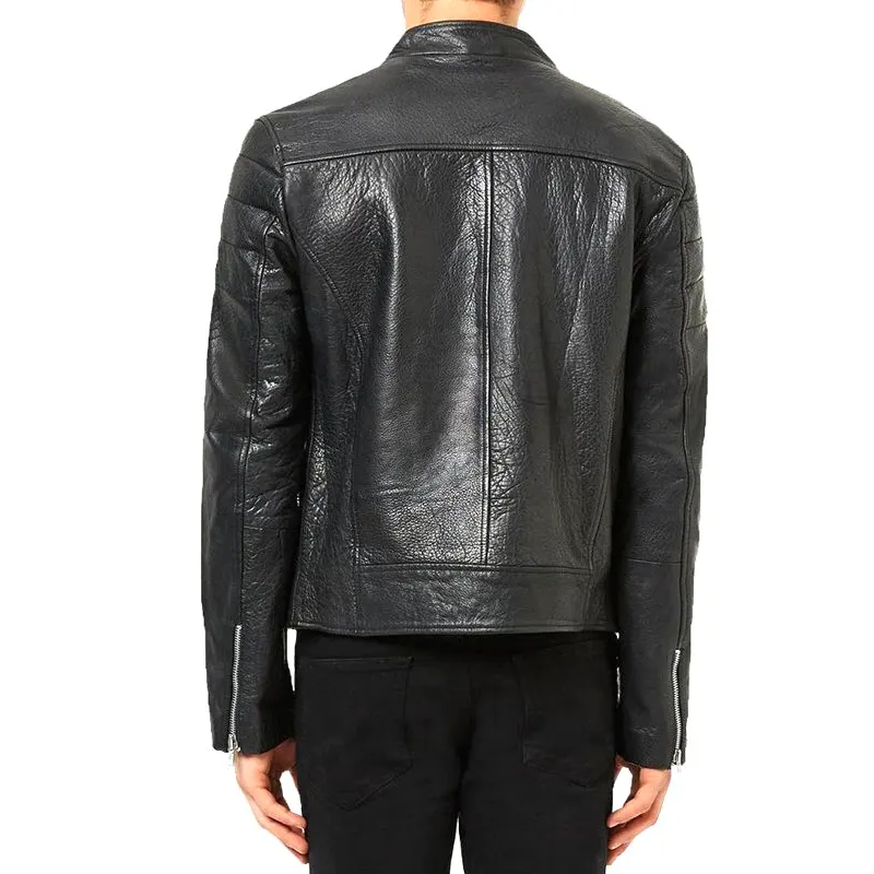 Men's Fashion Wear Leather Biker Jacket - Image 2