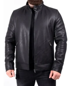 Men's Genuine Leather Biker Jacket