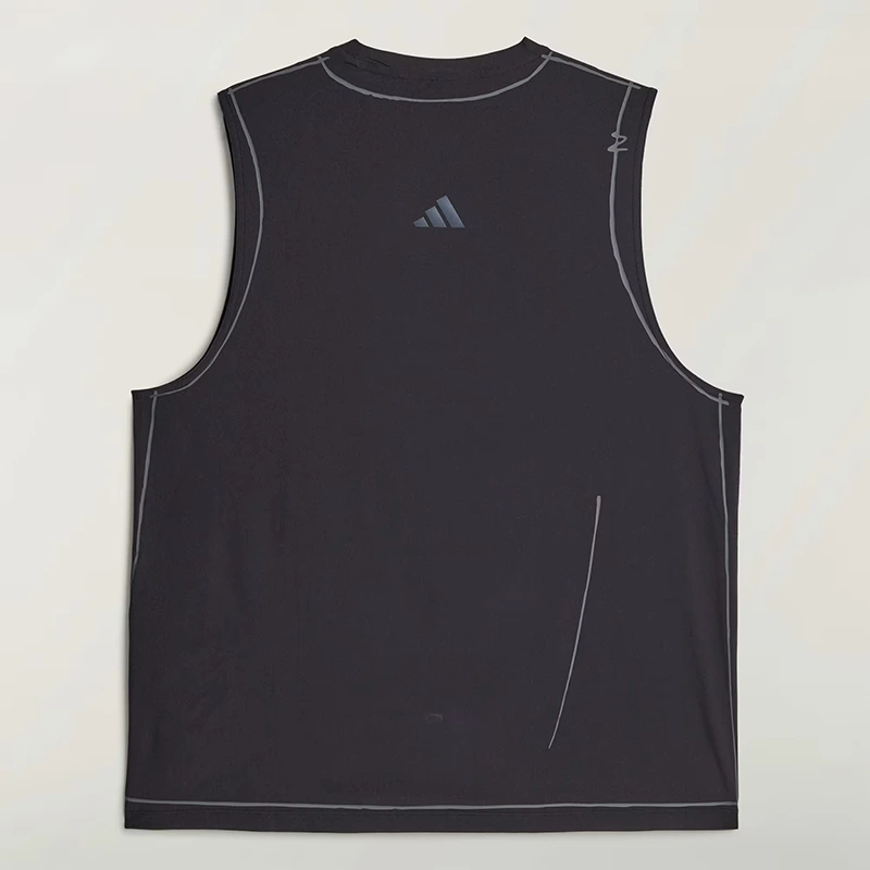 Men's Adidas x Song For The Mute adi365 Black Running Tank Top - Image 2