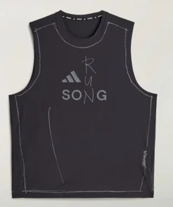 Men's Adidas x Song For The Mute adi365 Black Running Tank Top