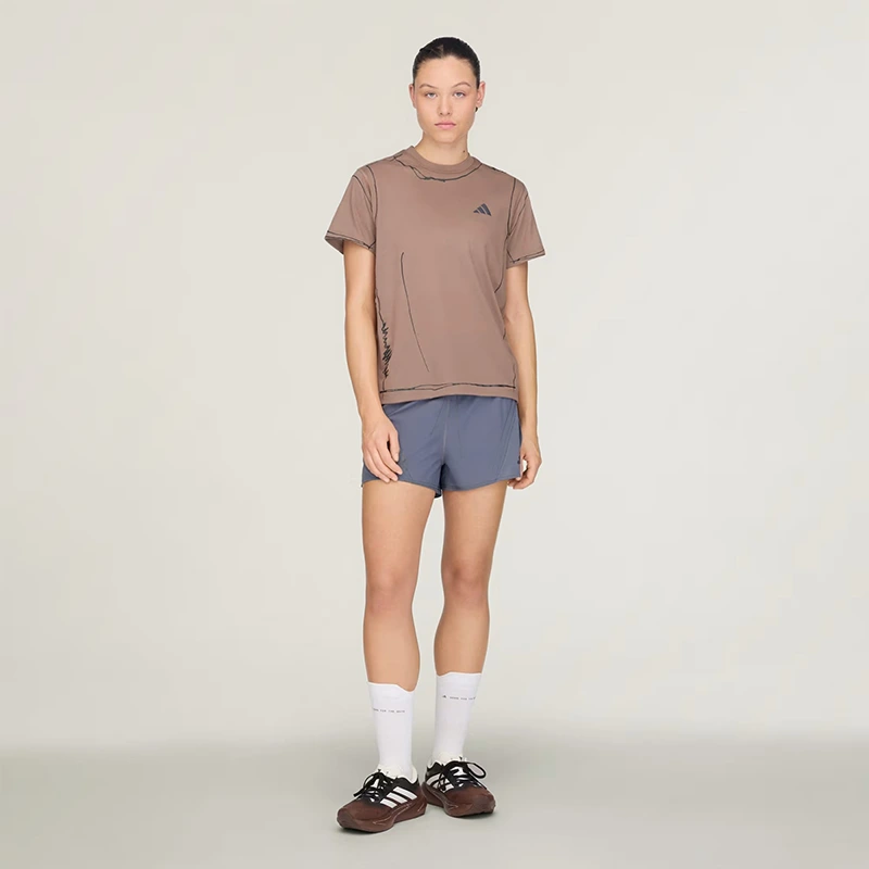 Men's Adidas x Song For The Mute adi365 Running Unitefit Trace Brown T-Shirt - Image 5