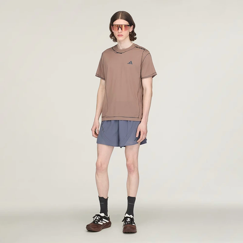 Men's Adidas x Song For The Mute adi365 Running Unitefit Trace Brown T-Shirt - Image 3