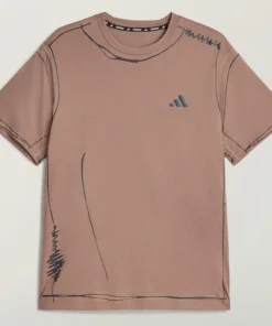 Men's Adidas x Song For The Mute adi365 Running Unitefit Trace Brown T-Shirt