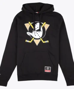 Mens Anaheim Ducks Mitchell & Ness Team Logo Hoodie