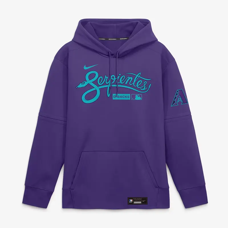 Mens Arizona Diamondbacks Nike Purple Authentic Collection City Connect Therma-FIT Hoodie