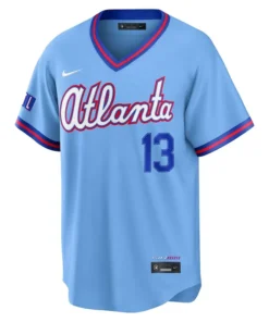 Mens Atlanta Braves Ronald Acuna Jr. Nike Powder Blue 2026 City Connect Stadium Jersey