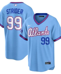 Mens Atlanta Braves Spencer Strider Nike Stadium Jersey