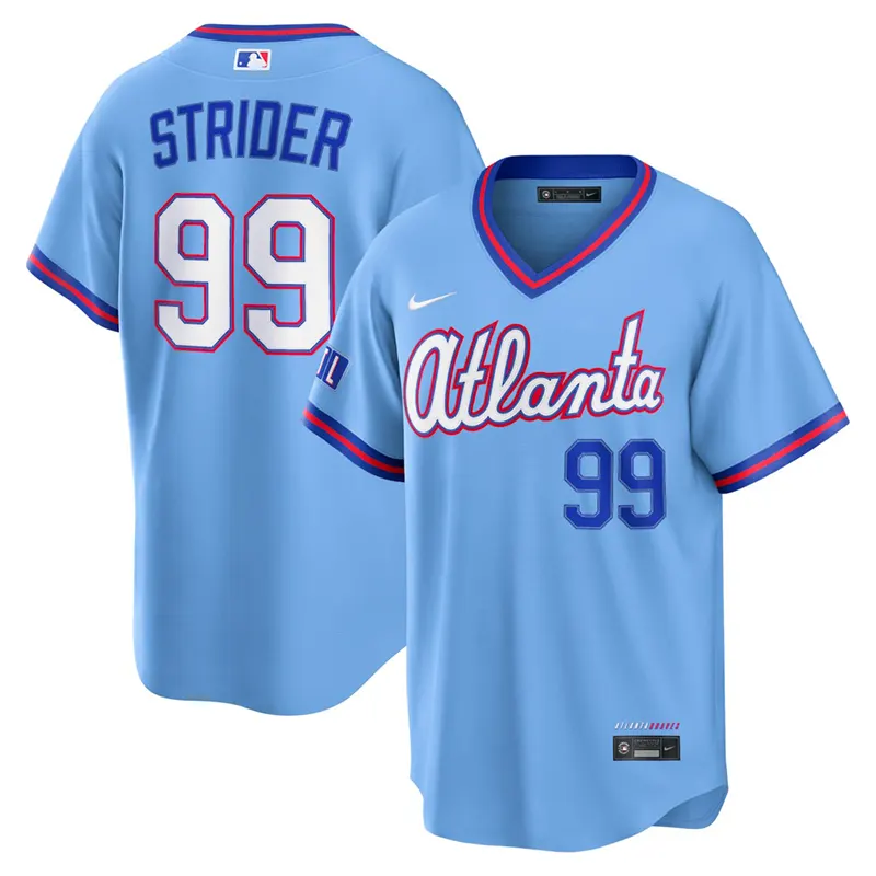Mens Atlanta Braves Spencer Strider Nike Stadium Jersey