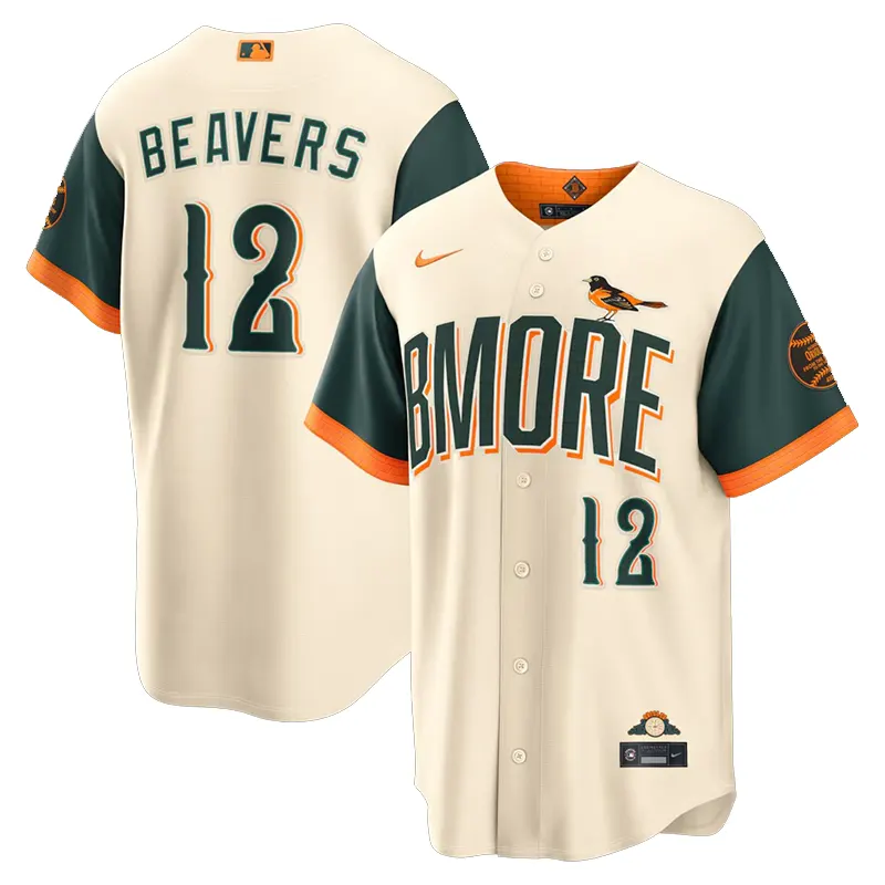 Mens Baltimore Orioles Dylan Beavers Nike Jersey