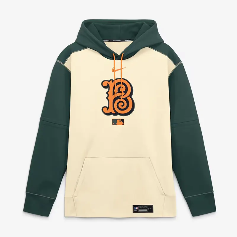 Mens Baltimore Orioles Nike Cream 2026 City Connect Authentic Collection Therma-FIT Hoodie - Image 2