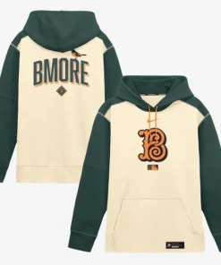 Mens Baltimore Orioles Nike Cream 2026 City Connect Authentic Collection Therma-FIT Hoodie