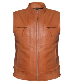 Men's Biker Rider Rocker Motorcycle Leather Vest