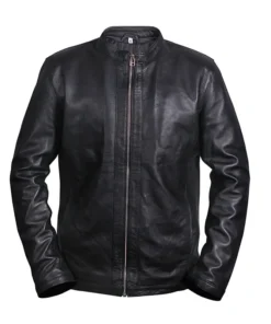 Men's Black Retro Vintage Leather Jacket