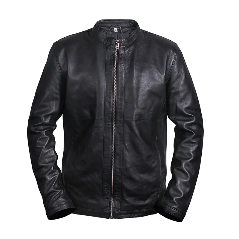 Men's Black Retro Vintage Leather Jacket